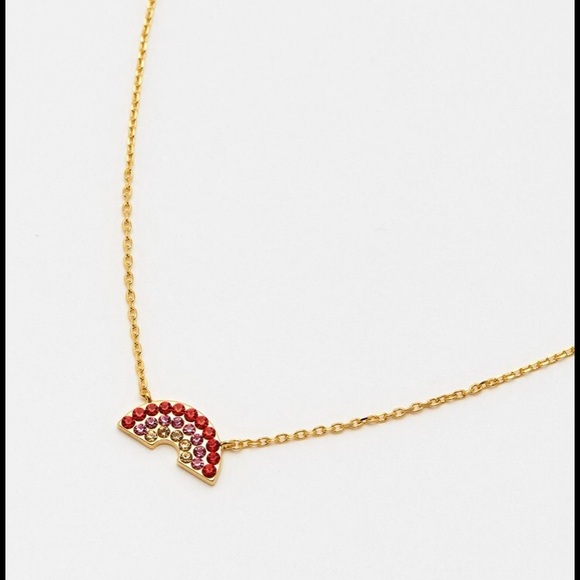 Aviator Nation Jewelry - Anthropologie CZ rhinestone Rainbow necklace 🌈